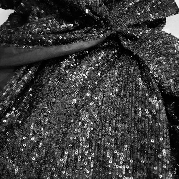 $498 NWT Ronny Kobo Women's Jerry Dress XS Black Sequin Formal Cocktail Party - Picture 14 of 14